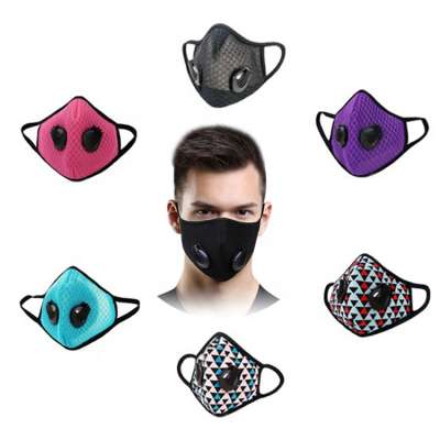 breathing sports protective pollution face mask with filter