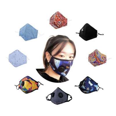 fashion anti haze pollution cotton custom printed dust mask